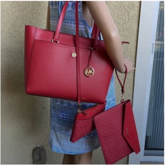 Michael Kors Maisie Large 3in1 Tote Bag Leather - Picture 8 of 16